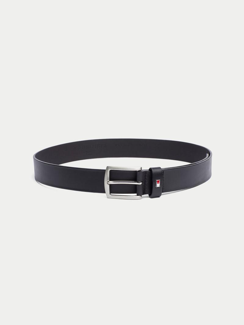 Női Tommy Hilfiger Classic Bőr BELTS Fekete | HU 1501LIS